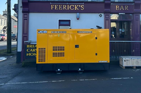 JCB Generator at Co Westmeath Hotel