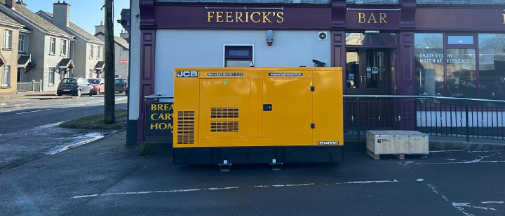 JCB Generator at Co Westmeath Hotel