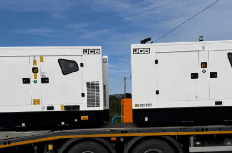 JCB Generators Loaded on Truck
