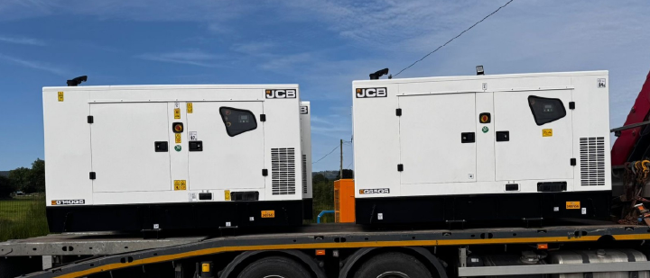 JCB Generators Loaded on Truck