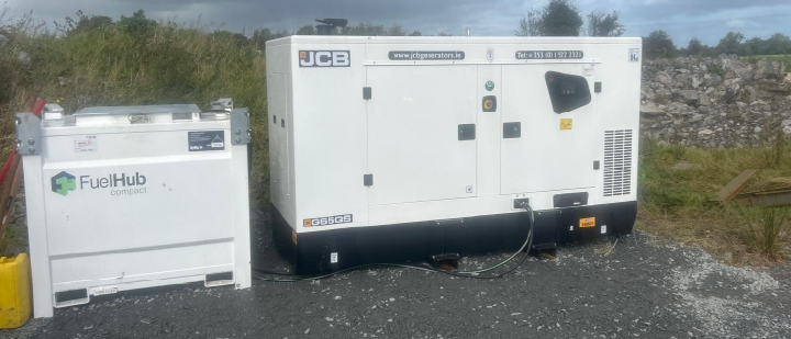 JCB diesel generator and fuel tank